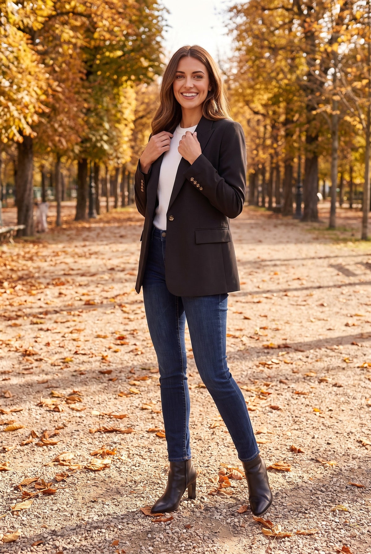 ALESSIA Single Breasted Boyfriend Blazer, lifestyle