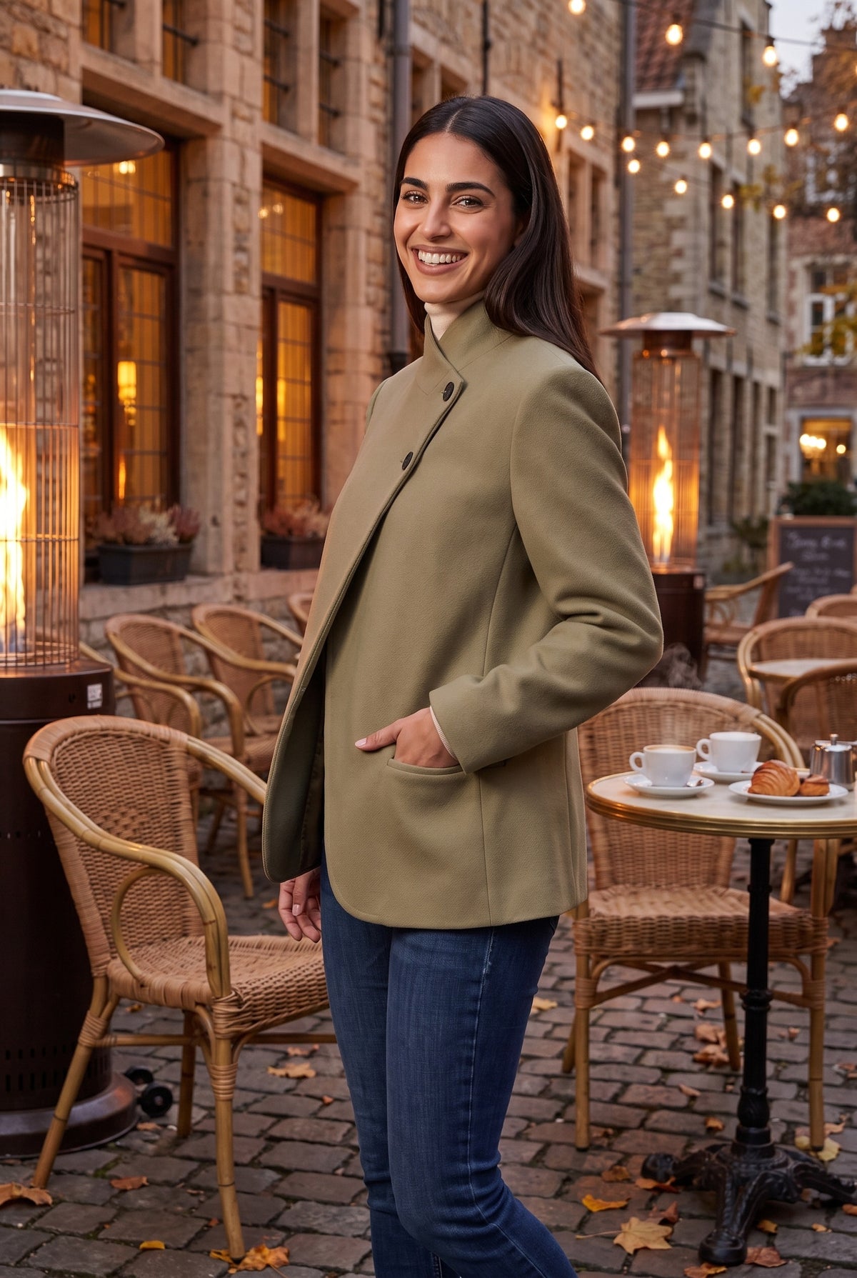 ESTELLA Collarless Tailored Blazer, lifestyle