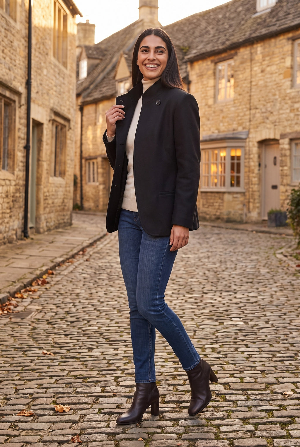 ESTELLA Collarless Tailored Blazer, lifestyle
