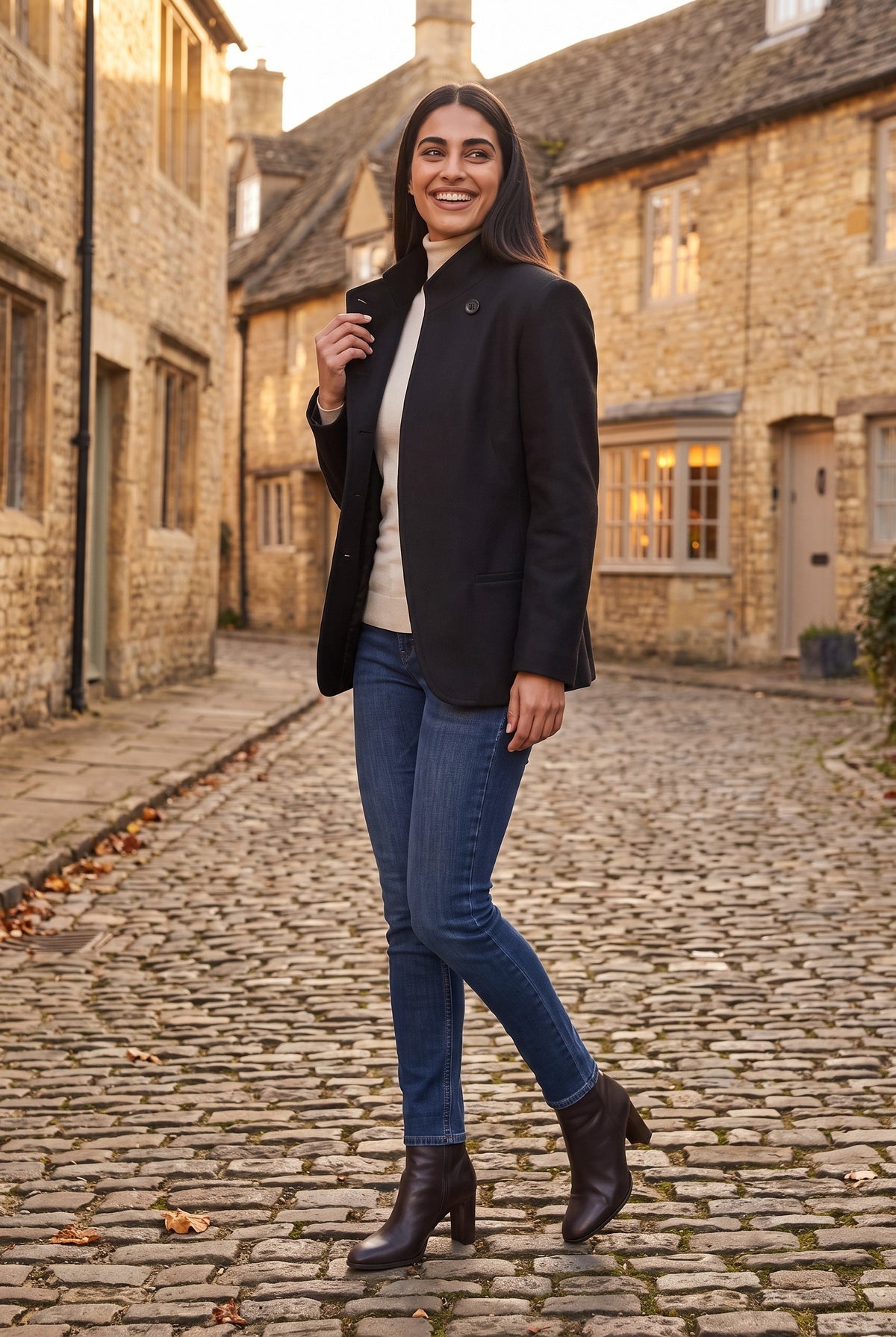 ESTELLA Collarless Tailored Blazer, lifestyle