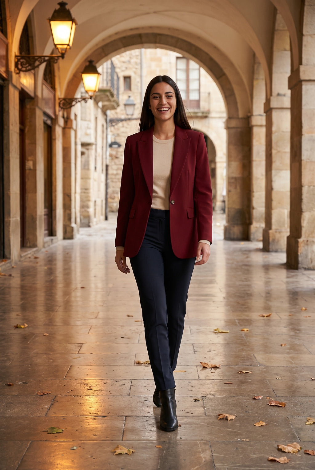 FRANCESCA One Button Tailored Blazer, lifestyle