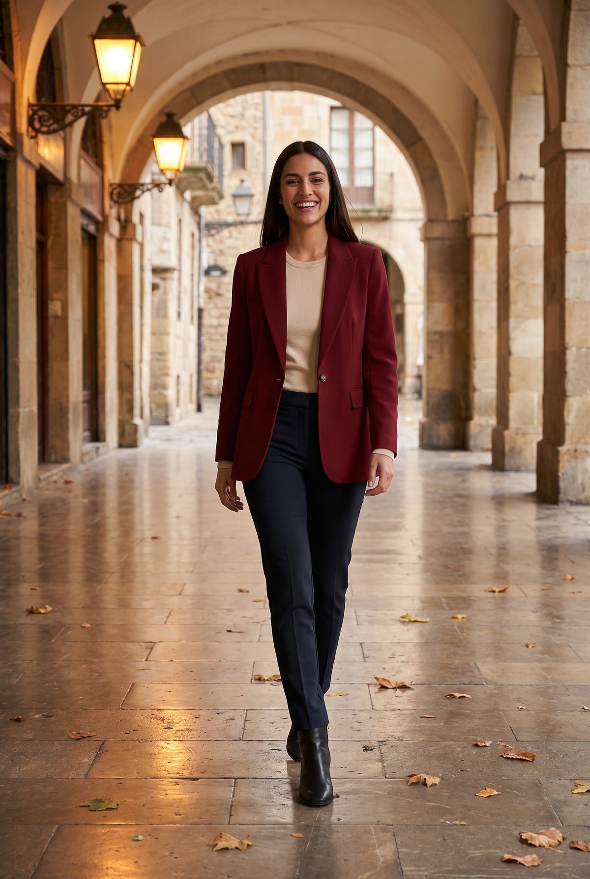 FRANCESCA One Button Tailored Blazer, lifestyle