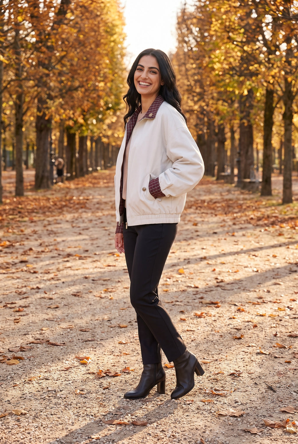 HARLOW Reversible High Neck Jacket, lifestyle