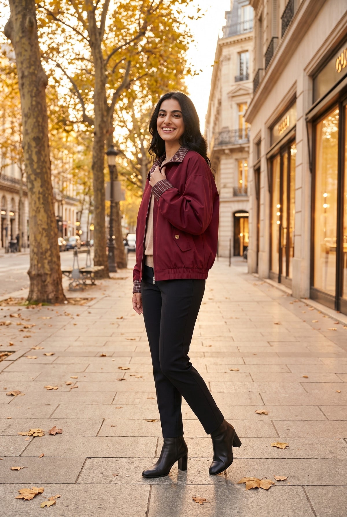 HARLOW Reversible High Neck Jacket, lifestyle
