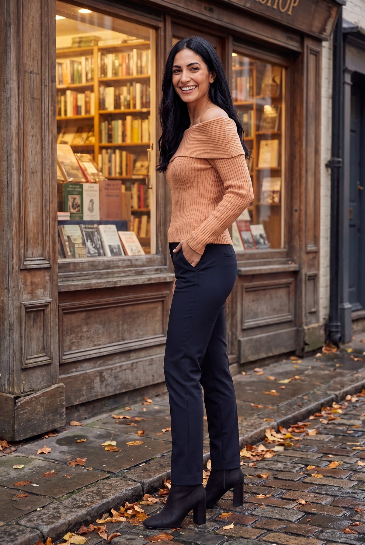 MILANI Chunky Off The Shoulder Jumper, lifestyle