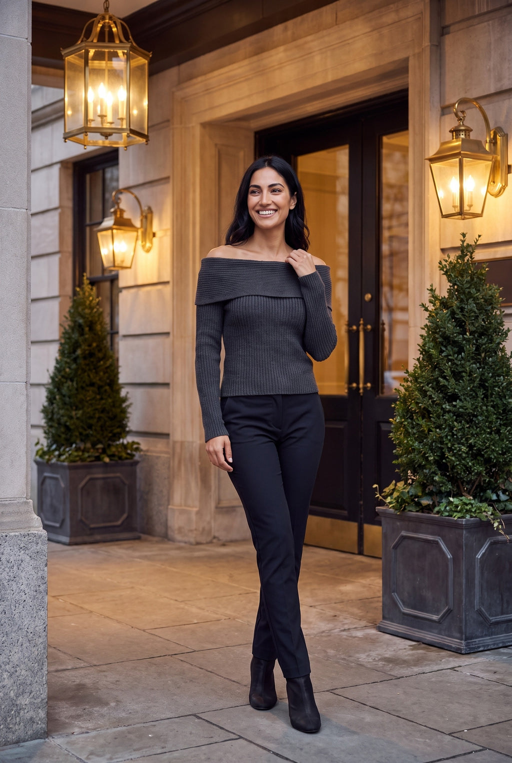 MILANI Chunky Off The Shoulder Jumper, lifestyle